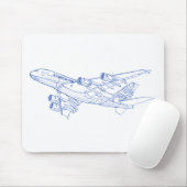 A380 Airbus Mousepad (Mit Mouse)