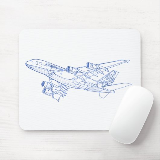 A380 Airbus Mousepad (Mit Mouse)