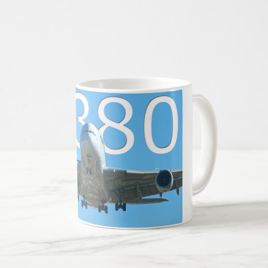 A380 AIRLINER KAFFEETASSE (VorderseiteRechts)