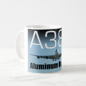 A380 ALUMINIUMÜBERSCHUSS KAFFEETASSE (Vorderseite Links)