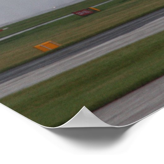 A380 Landing in Manchester Poster (Ecke)