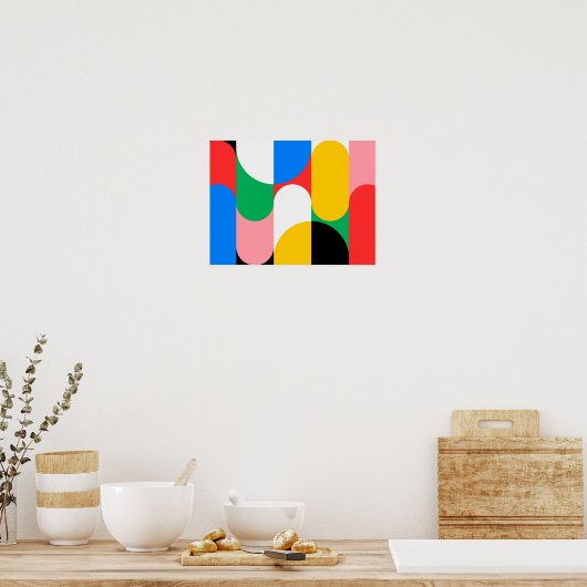 A3 Bauhaus Art Poster 3 (Küche)