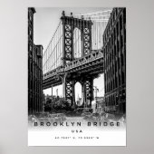 A3 Brooklyn Bridge USA Coordinated Poster (Vorne)
