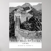 A3 Die große Mauer der China koordiniert Poster (Vorne)
