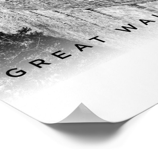 A3 Die große Mauer der China koordiniert Poster (Ecke)