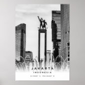 A3 Jakarta Indonesia Koordiniert Poster (Vorne)