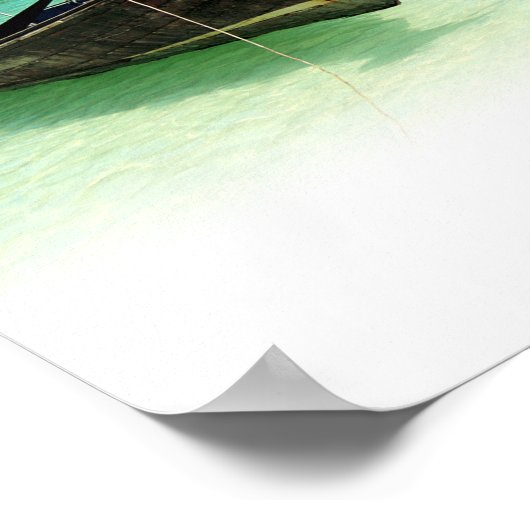 A3 Maya Bay | Maya Beach | Ko Phi Phi | Thailand Poster (Ecke)