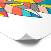 A3 Modernes Aztekisches Wunderkind Kunst Illustrat Poster (Ecke)