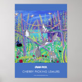 A3 Poster von John Dyer. Cherry Picking Lemurs (Vorne)
