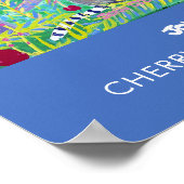 A3 Poster von John Dyer. Cherry Picking Lemurs (Ecke)