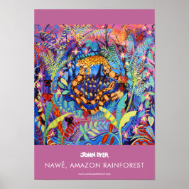 A3 Poster von John Dyer. Regenwald am Amazonas. Na