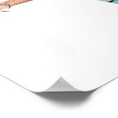 A3 Schön blauer Jay Stift Zeichne Druck Poster (Ecke)