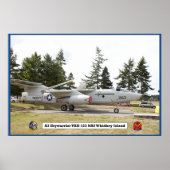 A3 Skywarrior VAH 123 Flugzeugplakat Poster (Vorne)