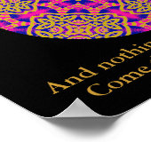 A40b Kaleidoscopic Mandala - Irish Blessing.2 Poster (Ecke)