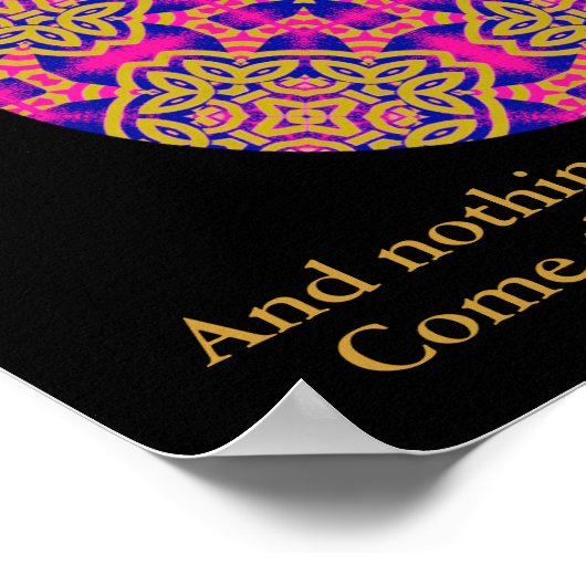 A40b Kaleidoscopic Mandala - Irish Blessing.2 Poster (Ecke)