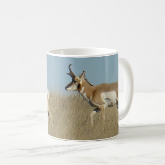 A44 Pronghorn Antelope Bucks Kaffeetasse (VorderseiteRechts)