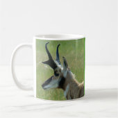 A47 Pronghorn Antelope Big Buck Head Profil Kaffeetasse (Links)