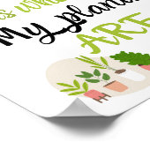 A4 Poster Zuhause ist der Ort, an dem meine Pflanz (Ecke)