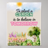A4 Poster Zur Pflanze ein Garten ist an Tomor zu g (Vorne)