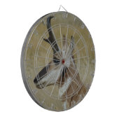 A4 Pronghorn Antelope Young Buck Head Shock Profil Dartscheibe (Vorderseite Links)