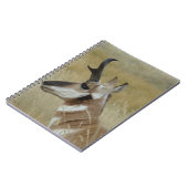 A4 Pronghorn Antelope Young Buck Head Shock Profil Notizblock (Linke Seite)