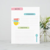 A4 Recipe Template (Stehend Vorderseite)