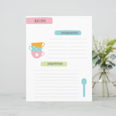 A4 Recipe Template (Stehend Vorderseite)