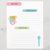 A4 Recipe Template (Vorderseite)