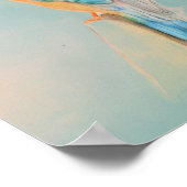 A4 Schöner Kingfisher-Stift, der Print Zeichne Poster (Ecke)