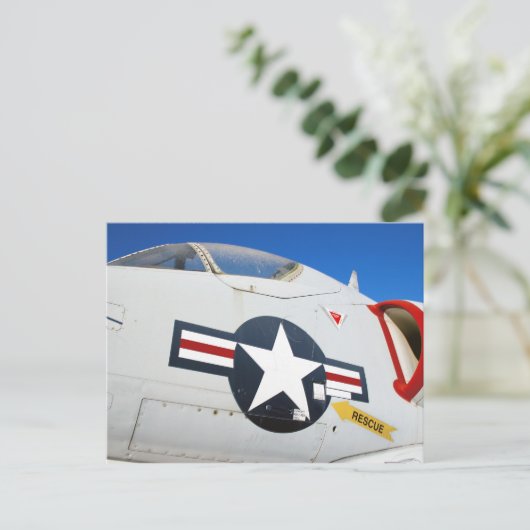 A4 Skyhawk Closeup Postkarte (Stehend Vorderseite)