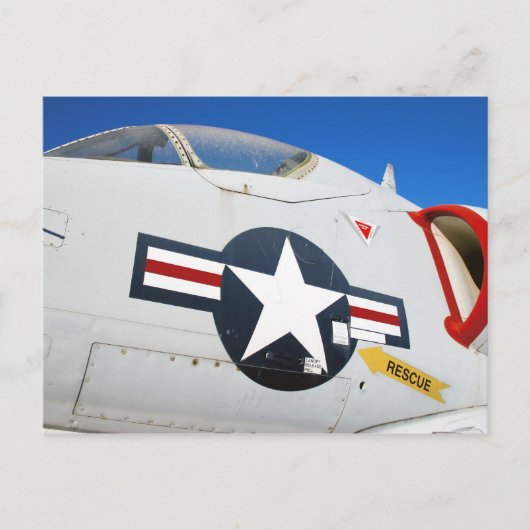 A4 Skyhawk Closeup Postkarte (Vorderseite)
