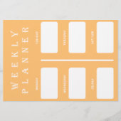 a4-Wochenplaner Flyer (Hinten)