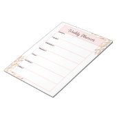 A4-Wochenplaner Notizblock (angewinkelt)