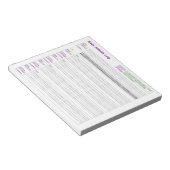 A5 Baby-Activity-Log Notizblock (angewinkelt)