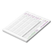 A5 Baby-Activity-Log Notizblock (Rotiert)