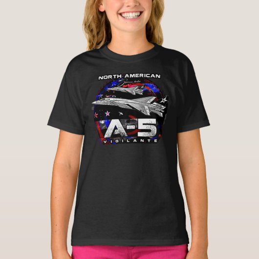 A5 Flugzeug mit Überschallbombenflugzeug aus Vigil T-Shirt (Vorderseite)