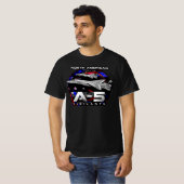 A5 Flugzeug mit Überschallbombenflugzeug aus Vigil T-Shirt (Vorne ganz)