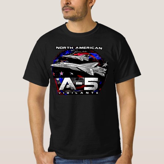 A5 Flugzeug mit Überschallbombenflugzeug aus Vigil T-Shirt (Vorderseite)
