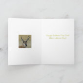A5 Pronghorn Antelope Head Shot Karte (Innenseite)