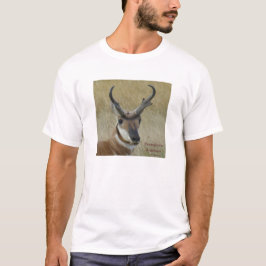 A5 Pronghorn Antilopen-viel Geld-Kopf-Schuss T-Shirt