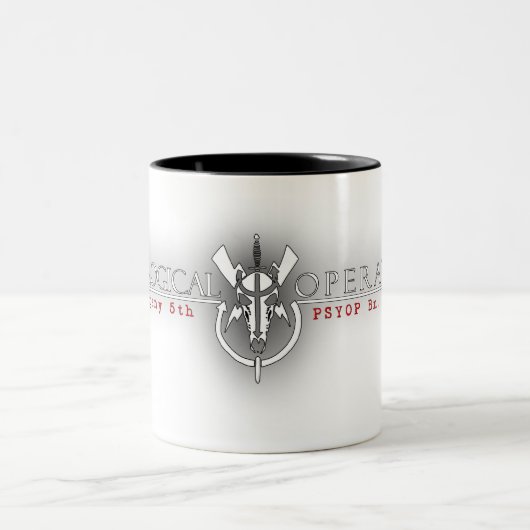 A5POB Kaffee Kup dunkles Glühen Zweifarbige Tasse (Mittel)