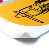 A6M MITSUBISHI "ZERO" FIGHTER SQUADRON POSTER (Ecke)