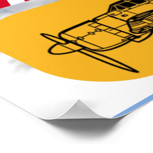 A6M MITSUBISHI "ZERO" FIGHTER SQUADRON POSTER (Ecke)