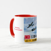 A6M MITSUBISHI "ZERO" FIGHTER SQUADRON TASSE (Vorderseite Links)