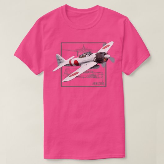 A6M Null Japanisches WW2-Kämpfer-Flugzeug T-Shirt (Design vorne)