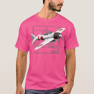 A6M Null Japanisches WW2-Kämpfer-Flugzeug T-Shirt
