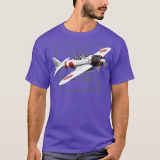 A6M Null Japanisches WW2-Kämpfer-Flugzeug T-Shirt
