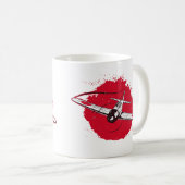 A6M Zero | World War 2 Japanese Plane Retr Kaffeetasse (VorderseiteRechts)