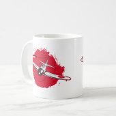 A6M Zero | World War 2 Japanese Plane Retr Kaffeetasse (Vorderseite Links)