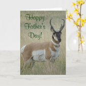 A9 Pronghorn Antelope Big Buck Karte (Gelbe Blume)